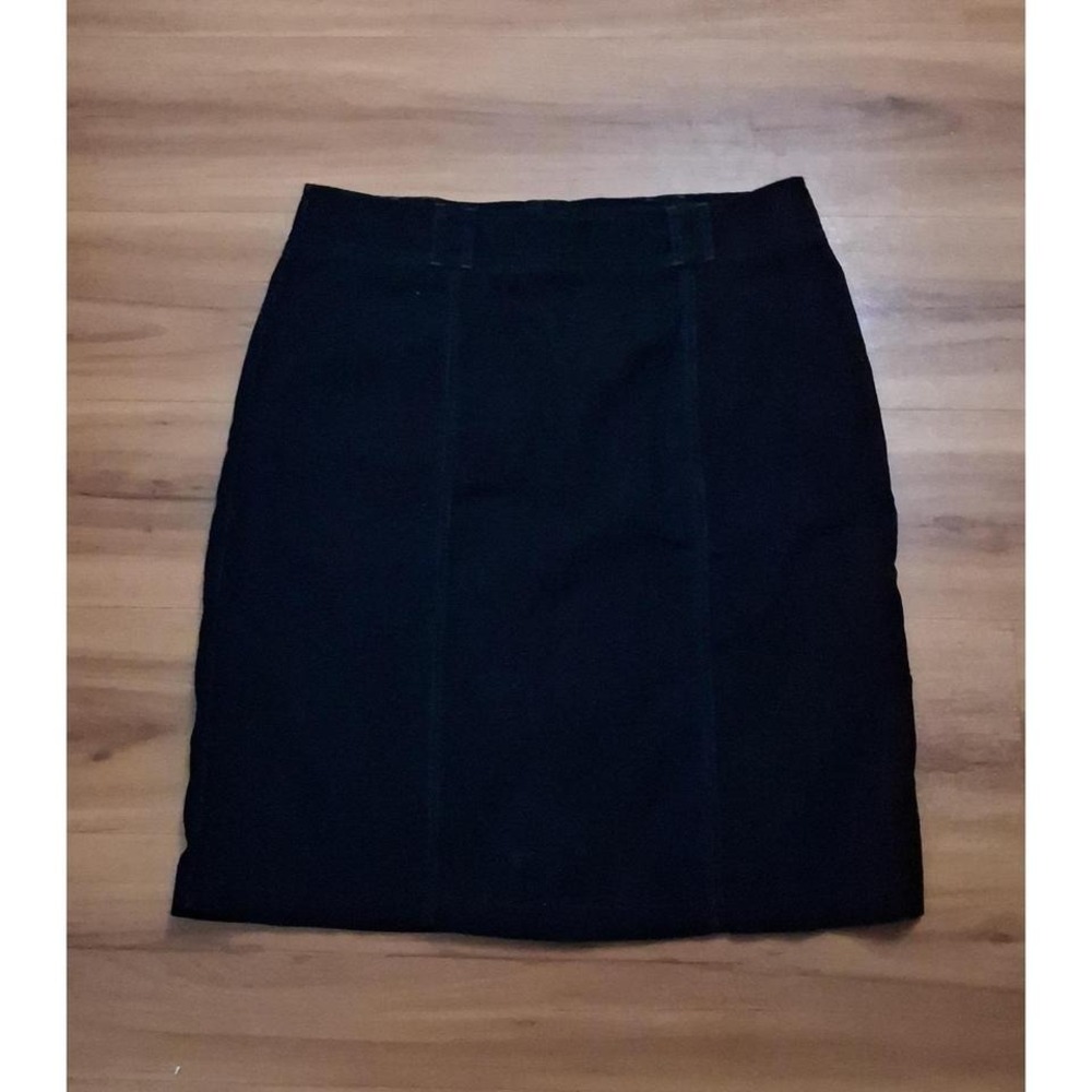 Womens Dockers Corduroy Black Casual A- Line Skirt
